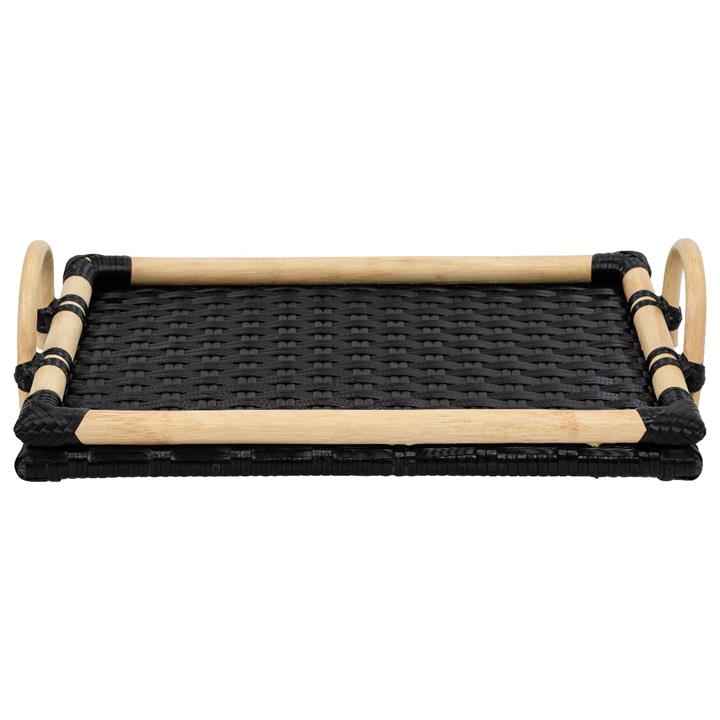 Raquel Breakfast Tray - Black/Natural