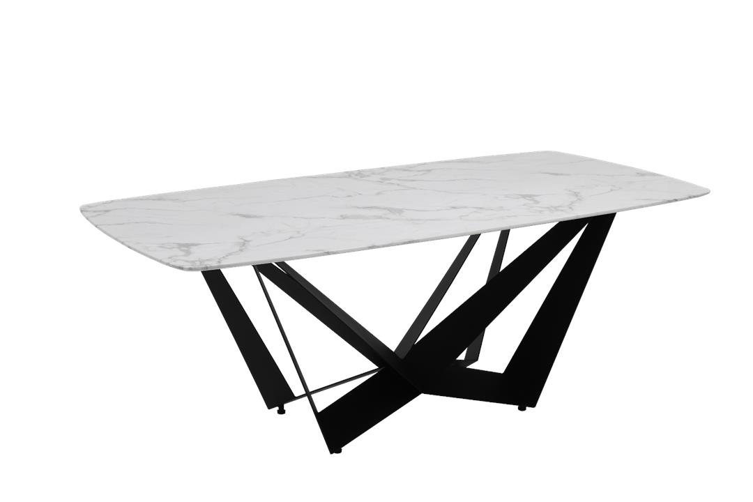Rasula Rectangle Dining Table Black Base