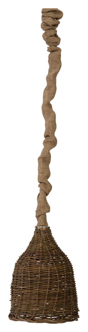 Rattan Ball Pendant with Jute Cord Cover