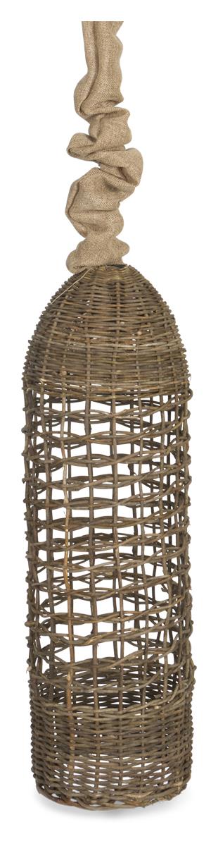 Rattan Tubular Drop Pendant Light