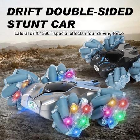 RC Stunt Car 2.4Ghz 4WD 1:24 Drift with Music LED Light Remote Control Crawler 360 Degree Flip Vehicle Toys