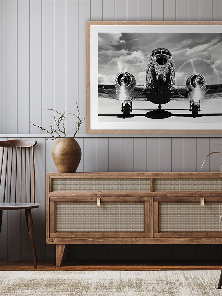 Ready for Takeoff - Frame Black - With Mat - 84x105 - Landscape
