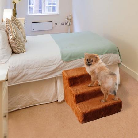 Reclining dog pedals, portable 3-step pet foot pads for small dogs, small indoor dog feet for cats, detachable
