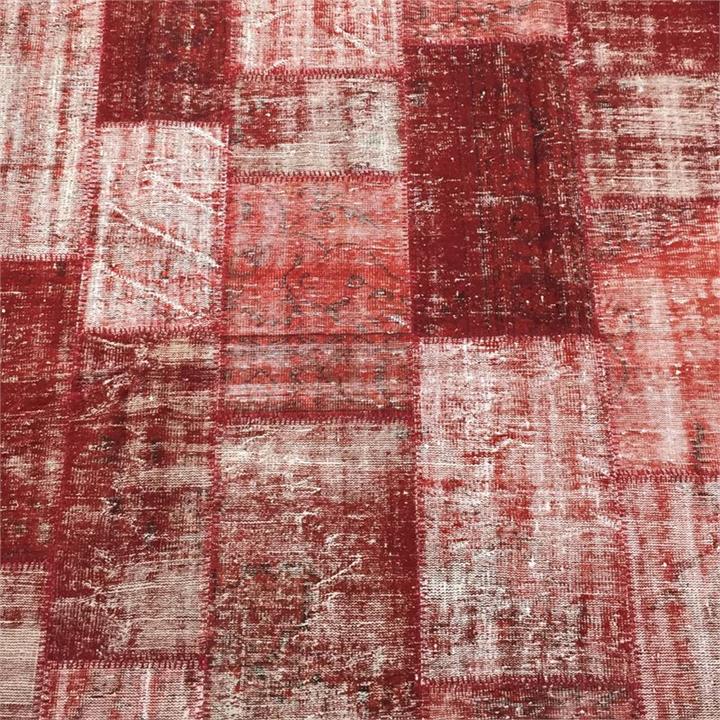 Red Patchwork Rug 210X308Cm