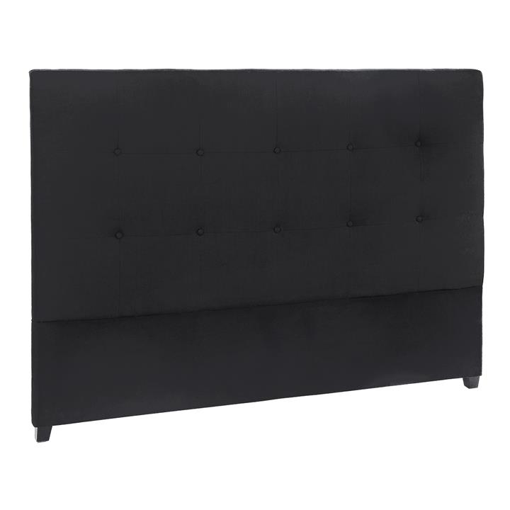 Regent Tufted Queen Bedhead - Black Linen