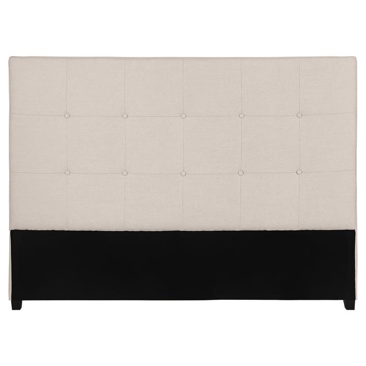 Regent Tufted Queen Bedhead - Natural Linen