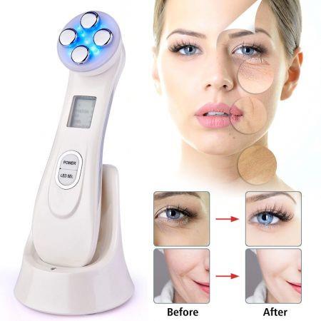 Rejuvenate Skin 5-in-1 Galvanic EMS RF therapy Wave and Microvibration facial device