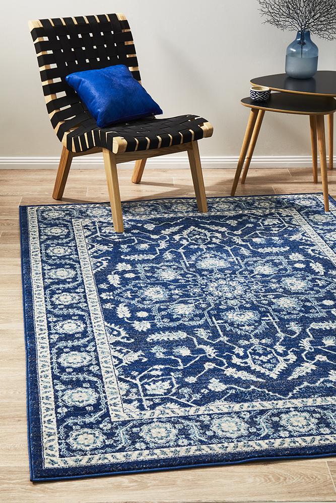 Release Navy Transitional Rug 290x200cm