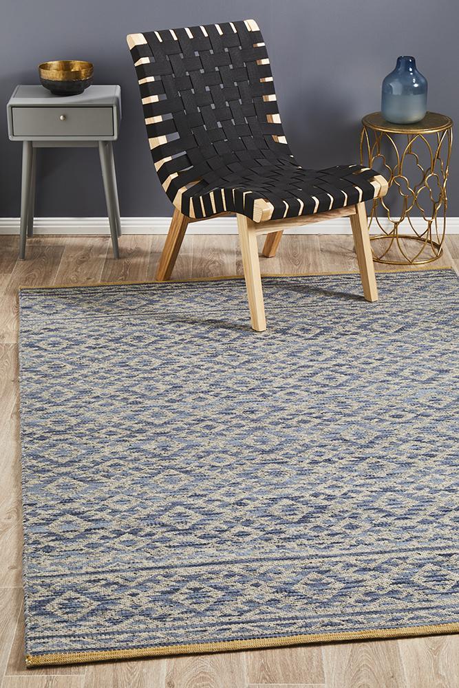 Relic Harvey Blue Natural Rug 400X300
