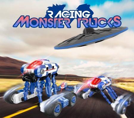 Remote Control Space Car, 2.4Ghz Remote Control Car Electric 4Wd High-Speed Monster Truck Toy, Off-Road Tracked Stunt Car 360Flip Vehicle A Hobby Gift For Boys And Girls