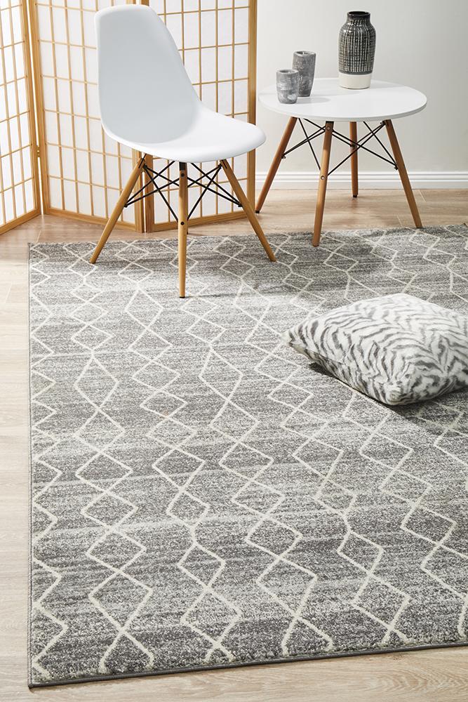 Remy Silver Transitional Rug 400x300cm