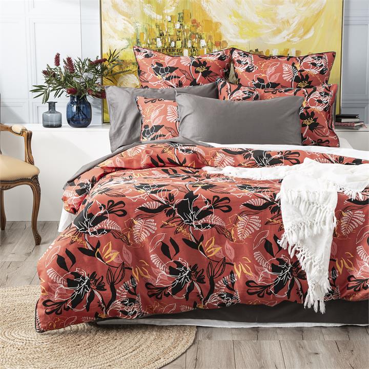 Renee Taylor 300 TC Cotton Quilt cover Set King Nora