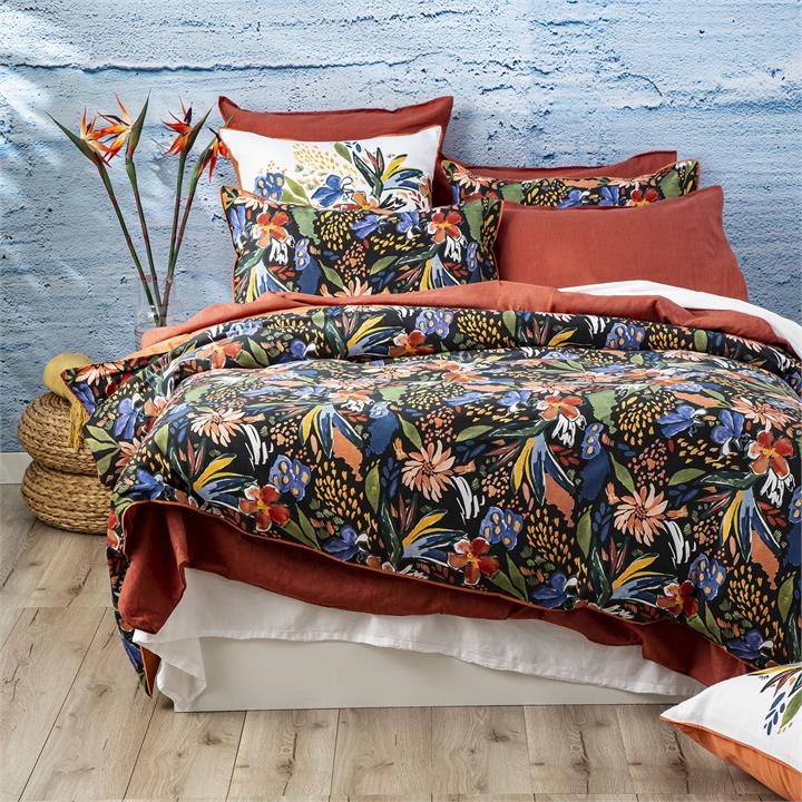 Renee Taylor 300 TC Cotton Quilt cover Set King Tropical