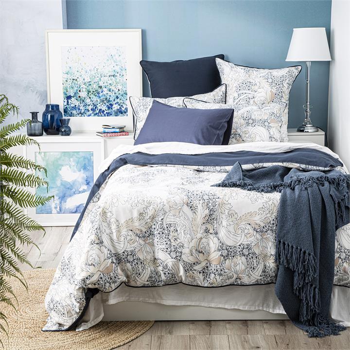 Renee Taylor 300 TC Cotton Quilt cover Set Queen Abbotson