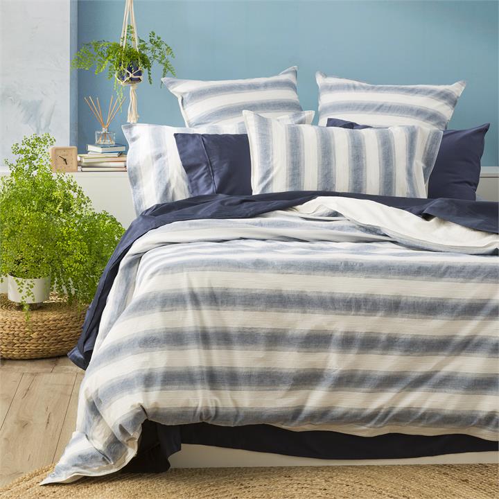 Renee Taylor Amira Yarn Dyed Vintage washed Cotton Quilt cover set Super King