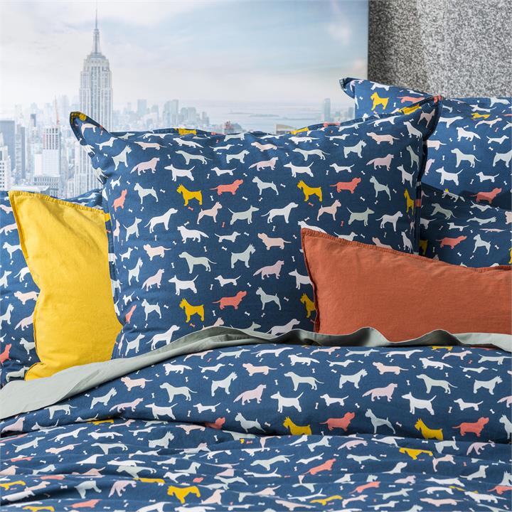 Renee Taylor European Vintage Washed Printed Cotton Quilt cover set Queen Novelty