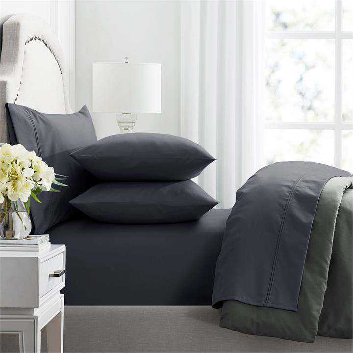 Renee Taylor Premium 1000 Thread count Egyptian Cotton sheet sets Mega Queen Charcoal