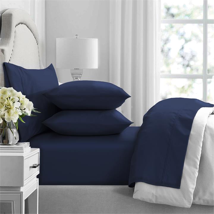 Renee Taylor Premium 1000 Thread count Egyptian Cotton sheet sets Mega Queen Indigo