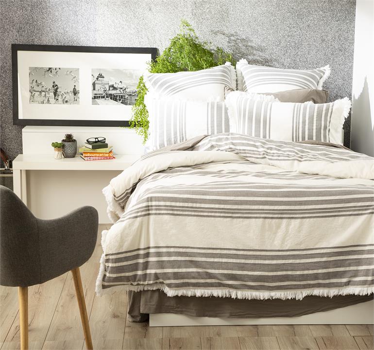 Renee Taylor Sierra Yarn Dyed Vintage washed Cotton Quilt cover set Double