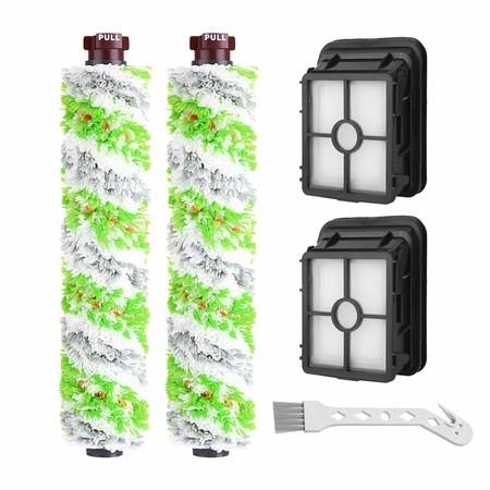 Replacement Parts Multi-Surface Pet Brush Roll and 1866 Vacuum Filters Replacement for Bissell CrossWave Pet Pro 2306 1785 Series Vacuum Cleaner.