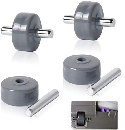 Replacement Wheels for Shark Vacuum Cleaner Compatible with Models NV341, NV350, NV351, NV352, NV355, NV356e, NV500, NV501, NV502 More (2 Pairs)