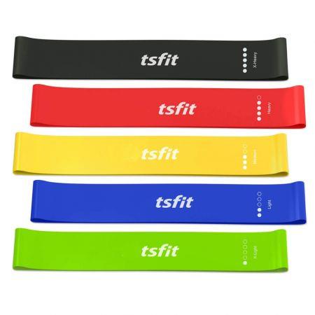 Resistance Loop Bands, Resistance Exercise Bands for Home Fitness, Stretching, Strength Training, Physical Therapy, Natural Latex Workout Bands, Pilates Flexbands, 12