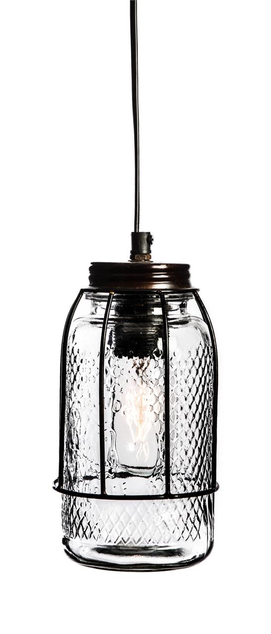Retro Jar Shaped Hanging Lamp