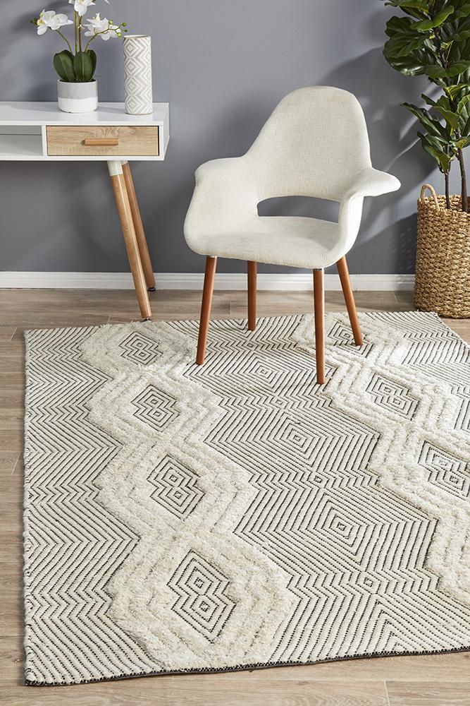 Rhythm Chime Bone Rug 280X190cm