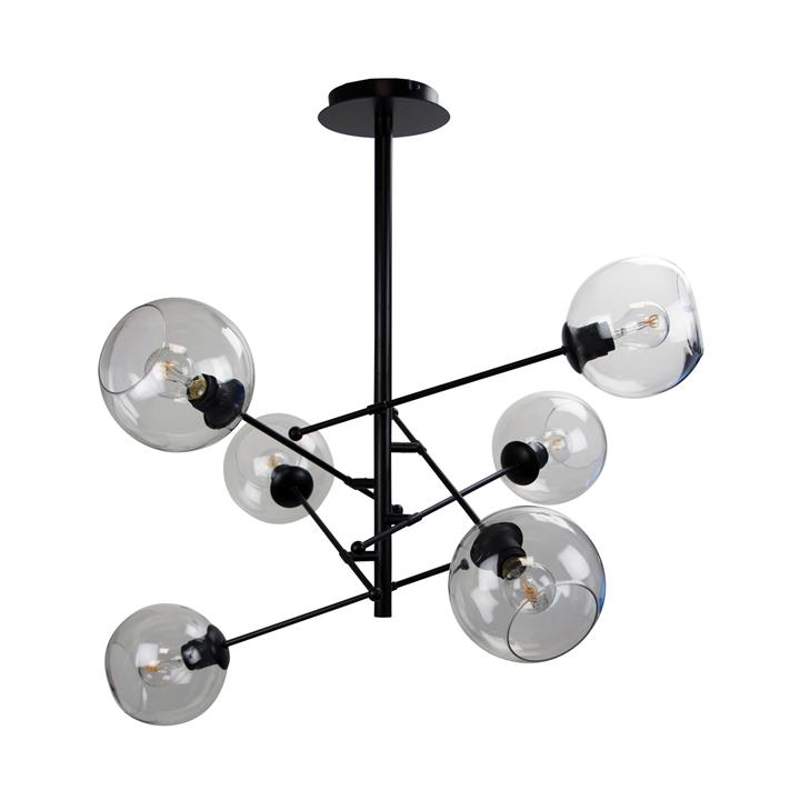 Ripley.6 Six Light Pendant Matt Black