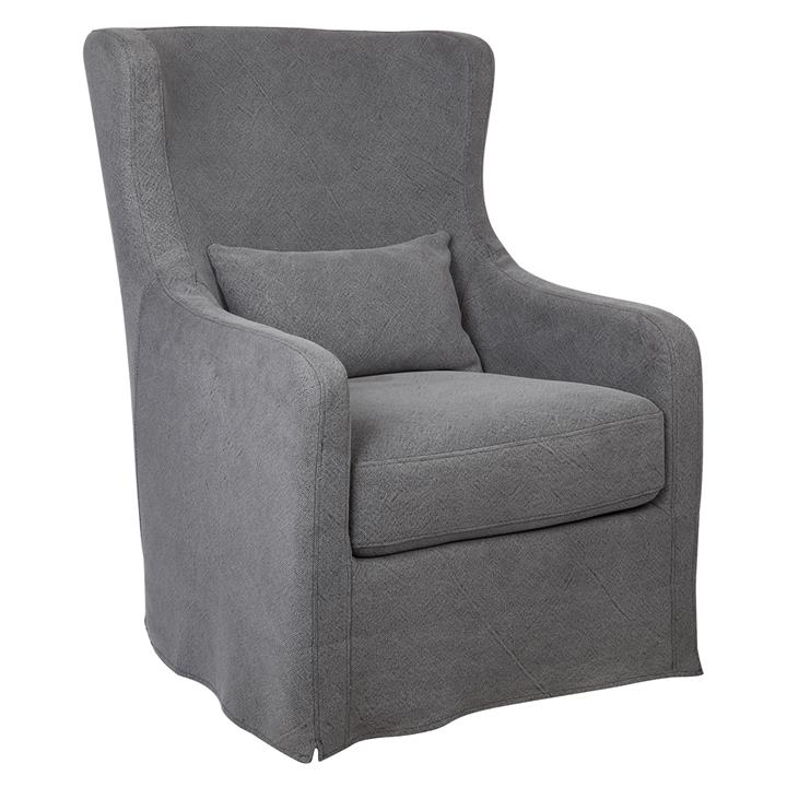 Riviera Slip Cover Occasional Chair - Grey