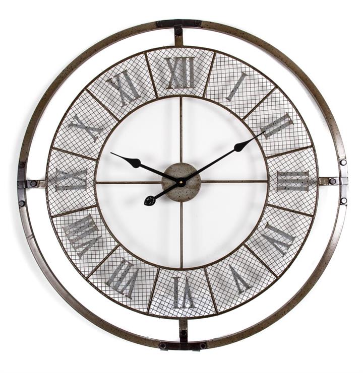 Roman Numeral Mesh Wall Clock