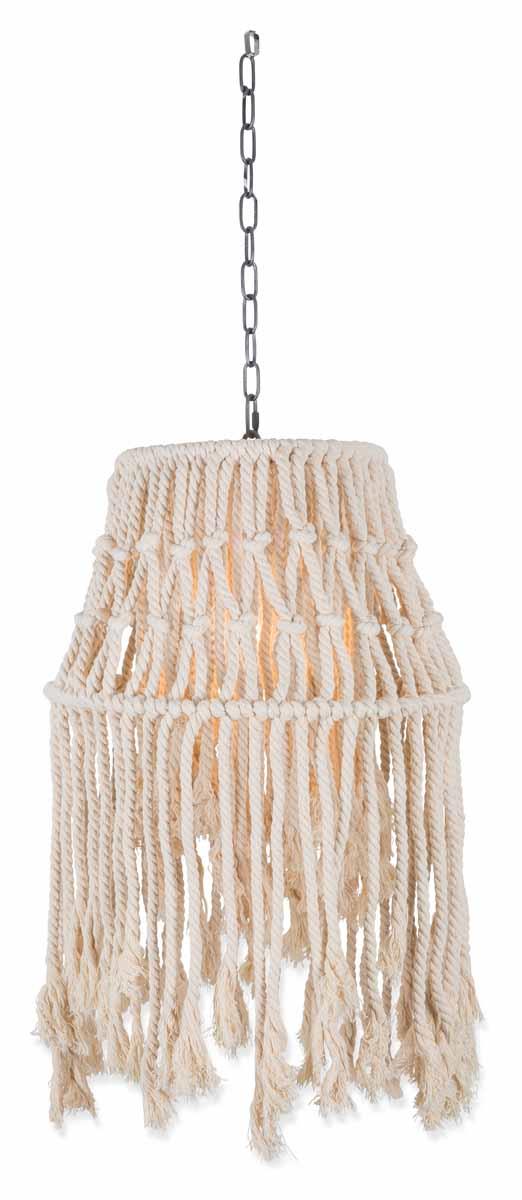 Rope Canopy Pend Lightt-S-Whte