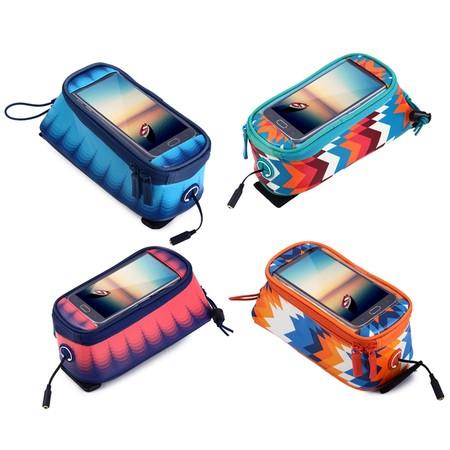 Roswheel 4.8 inch Touch Screen Bicycle Front Tube Phone Bag Holder Handlebar Pouch