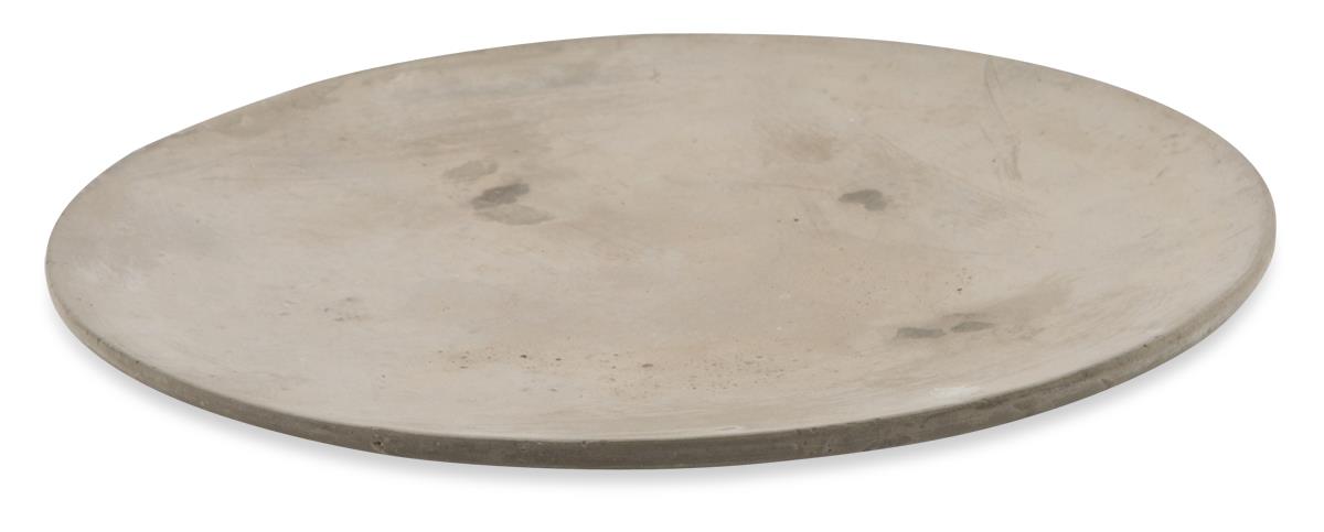 Round Concrete Candle Plate Large