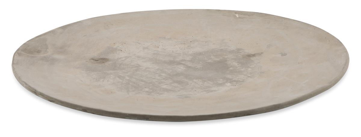 Round Concrete Candle Plate Small