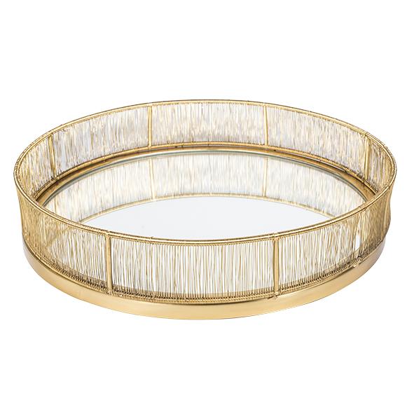 Round Mirror Tray Large