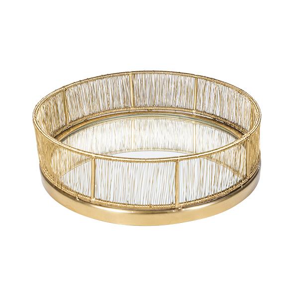 Round Mirror Tray Small