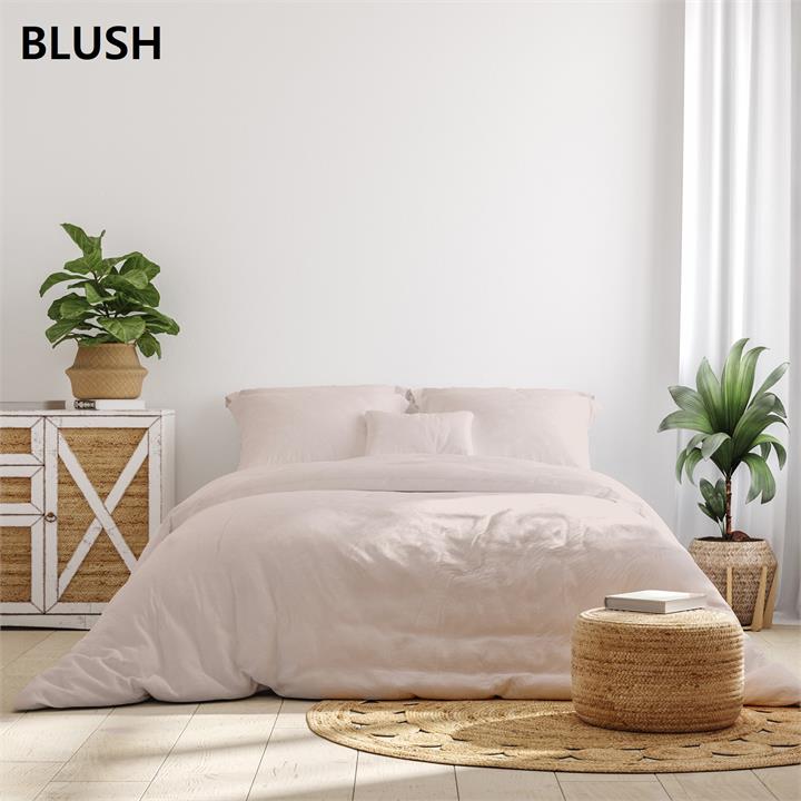 Royal Comfort - Balmain 1000TC Bamboo cotton Sheet Sets (King) - Blush