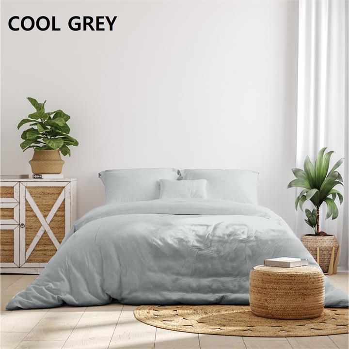 Royal Comfort - Balmain 1000TC Bamboo cotton Sheet Sets (King) - Cool Grey