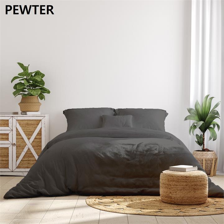 Royal Comfort - Balmain 1000TC Bamboo cotton Sheet Sets (Queen) - Pewter