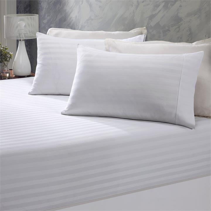 Royal Comfort Damask Stripe Cotton Blend 3-Piece Sheet Set
