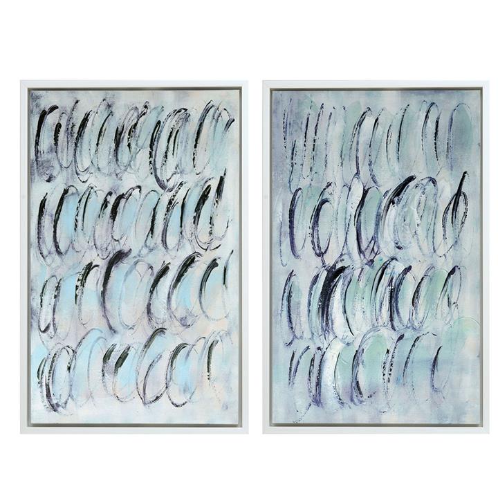 Run Softly Blue River Enhanced Canvas Print Set