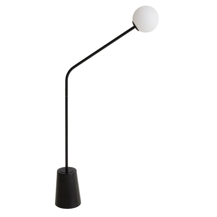 Rune Floor Lamp with Black Marble Base