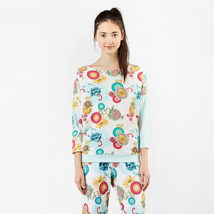 S Desigual LS T-Shirt Essential Galactic