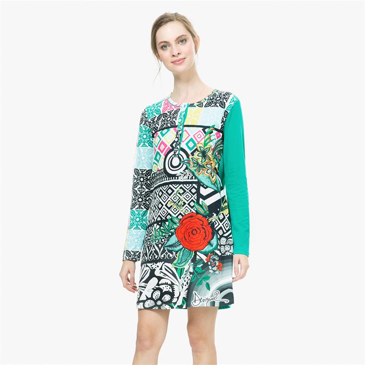 S Desigual Nightdress B&W Luxury