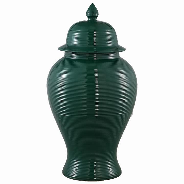 Salvador Temple Jar - Large Forest Green