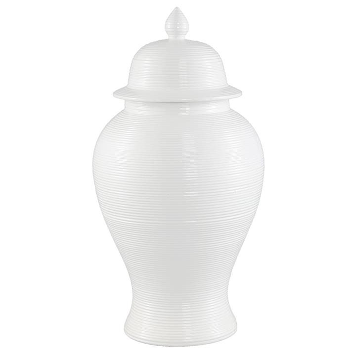 Salvador Temple Jar - Large White