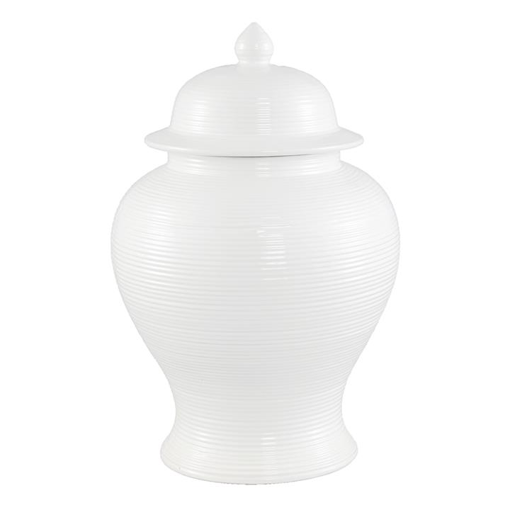 Salvador Temple Jar - Medium White
