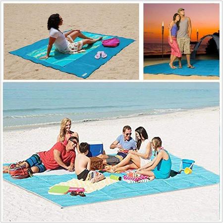 Sandless Beach Mat Sand Free Mat Beach Picnic Camping Waterproof Mattress 200*200cm