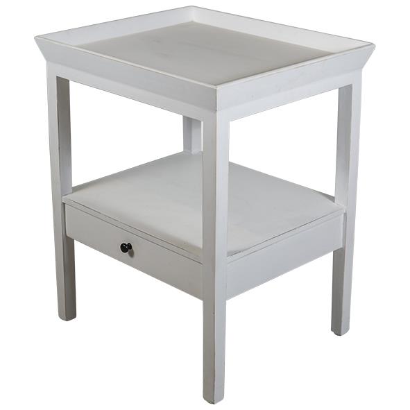 Santiago Bedside Table White
